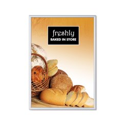 25 mm Rám na plakáty s ostrými rohy 70 x 100 cm, ohnivzdorný B1