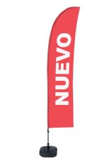 Plážová vlajka Budget L Sada WT New Red ES I156 ECO
