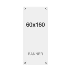 Standardní vícevrstvý materiál banner s otvory 220g/m2 matný povrch 60 x 160 cm