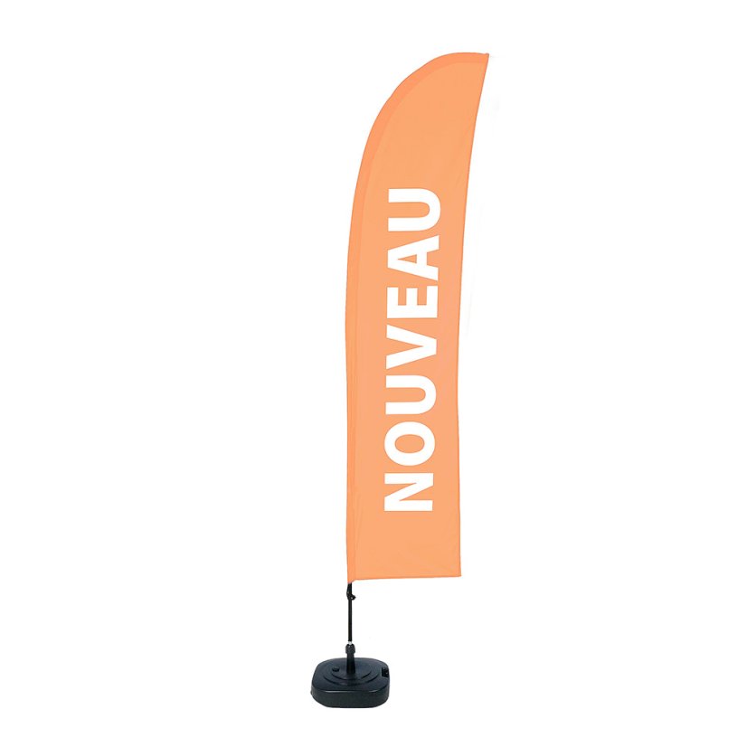 Beach Flag Budget L Set WT New Orange I503