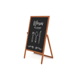 Dřevěný A-stojan Flip 55x105 cm světle hnědý