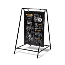 Křídový A-stojan Swing 50 x 70 cm černý