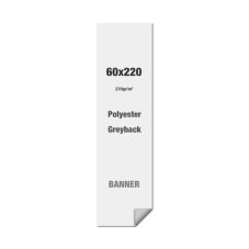 Polyester se šedým rubem 270 g/m2 60 x 220 cm bez PVC