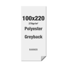 Polyester se šedým rubem 270 g/m2 100 x 220 cm bez PVC