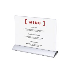 Držák menu karty na šířku A4