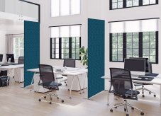 Textilní dělicí stěna Deco 85-200 oboustranná h. mo. I13 ECO