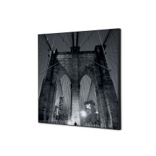 Textilní nástěnná dekorace SADA 40 x 40 New York Manhattan Bridge I18