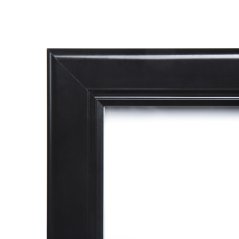 Černá venkovní menu vitrína LED osvětlená 4x A4