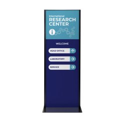 Totem Panel Plus 594x1682x3mm RAL9005 Černý