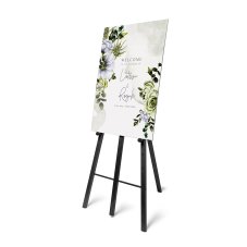 Natura Chalk Board Easel Černý dřevěný stojan