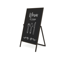 Dřevěný A-stojan Flip 68x140 cm černý
