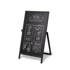 Dřevěný A-stojan Flip 55x105 cm černý