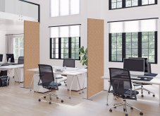 Textilní dělicí stěna Deco 85-200 oboustranná h. bé. I12 ECO