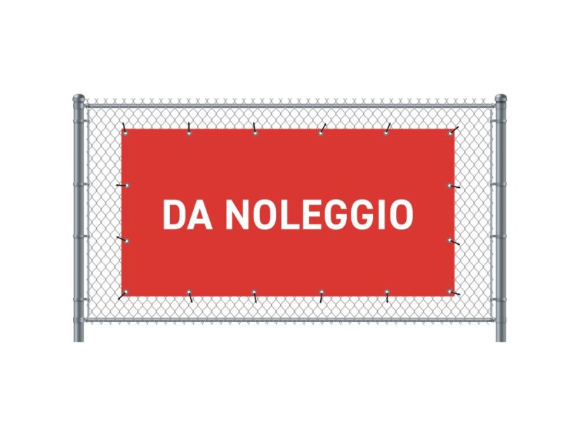 Banner na plot 200 x 100 cm Pronájem italsky červený