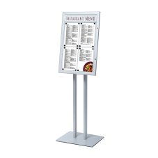 Samostatně stojící menu stojan LED osvětlený 4x A4