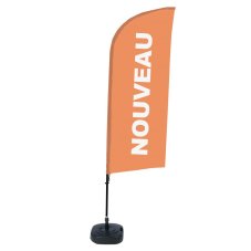 Plážová vlajka Alu Wind 310 Set WT Otevřeno Fialová FR I503 ECO