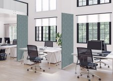 Textilní dělicí stěna Deco 85-200 oboustranná h. še I15 ECO