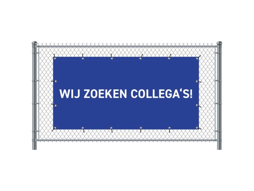 Banner na plot 200 x 100 cm Přijímáme holandsky modrý