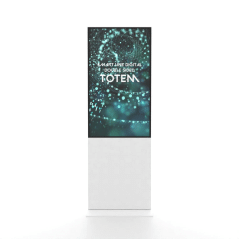 Smart Line Oboustranný totem bílý s 50" obrazovkou Samsung