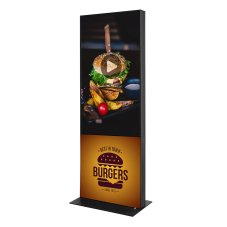 Digitální textilní totem s 55" obrazovkou Samsung