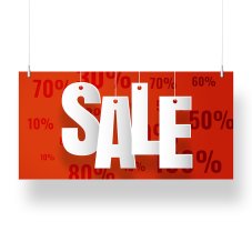 Závěsný banner 50 x 100 cm KAPA® 5 mm oboustranný