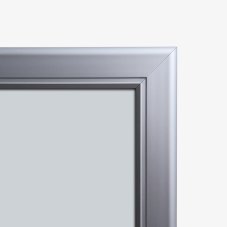 Venkovní menu vitrína LED osvětlená s logopanelem na výšku 1x A4