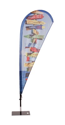 Beach Flag Fiber Wind/Drop Small
