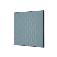 Textilní nástěnná dekorace SADA 40 x 40 Hexagon šedý I15