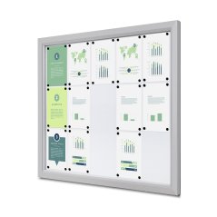 Venkovní uzamykatelná vitrína Slim 15 x A4