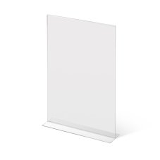 Stojan na menu ve tvaru T na výšku A3