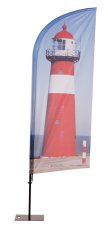Plážová vlajka Alu Wind Grafická 89 x 345 cm