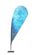 Beach Flag Fiber Drop Large Graphic