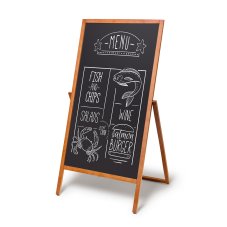 Dřevěný A-stojan Flip 68x140 cm světle hnědý