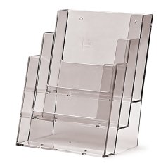 Taymar® Stojan na letáky na pult/zeď 3x A5 na výšku