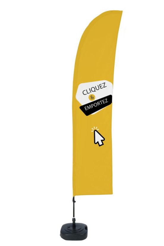 Beach Flag Budget L Set WT Click Collect Y FR I634 ECO