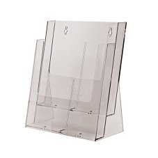 Taymar® Stojan na letáky na pult/zeď 2x A4 na výšku