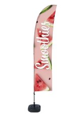 Plážová vlajka Budget Wind Kompletní Sada Smoothies Watermelon Španělsky