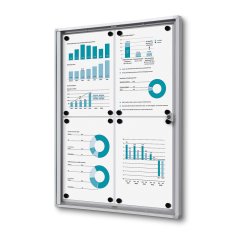 Vnitřní uzamykatelná vitrína Economy B1 požárně certifikovaná 4x A4