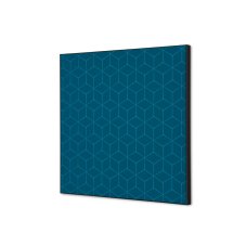 Textilní nástěnná dekorace SADA 40 x 40 Hexagon modrý I13