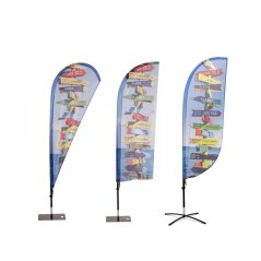 Beach Flag Fiber Wind/Drop Small