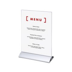 Držák menu karty na výšku A4