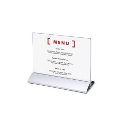Držák menu karty na šířku A5