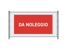 Banner na plot 200 x 100 cm Pronájem italsky červený