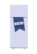 Roll-Banner Budget 85 Kompletní sada Novinka modrá španělsky