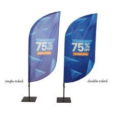 Plážová vlajka Alu Paddle Graphic 89 x 395 cm oboustranná