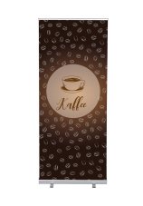 Roll-Banner Budget 85 Kompletní sada Káva německy