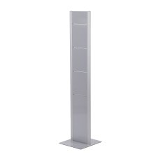 Stojan na letáky Totem stříbrný bez polic