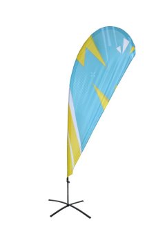 Beach Flag Budget with fiber glass Medium