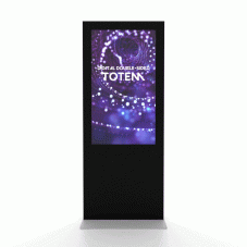 Digitální oboustranný totem s 65" obrazovkou Samsung a dotykovou fólií