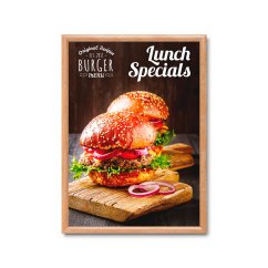 25 mm Snap Rámeček S Ostrými Rohy 50 x 70 cm Dřevěný